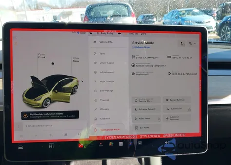 2021 Tesla Model 3 Standard Range Plus Rear-Wheel Drive from USA, damaged, VIN 5YJ3E1EAXMF060011